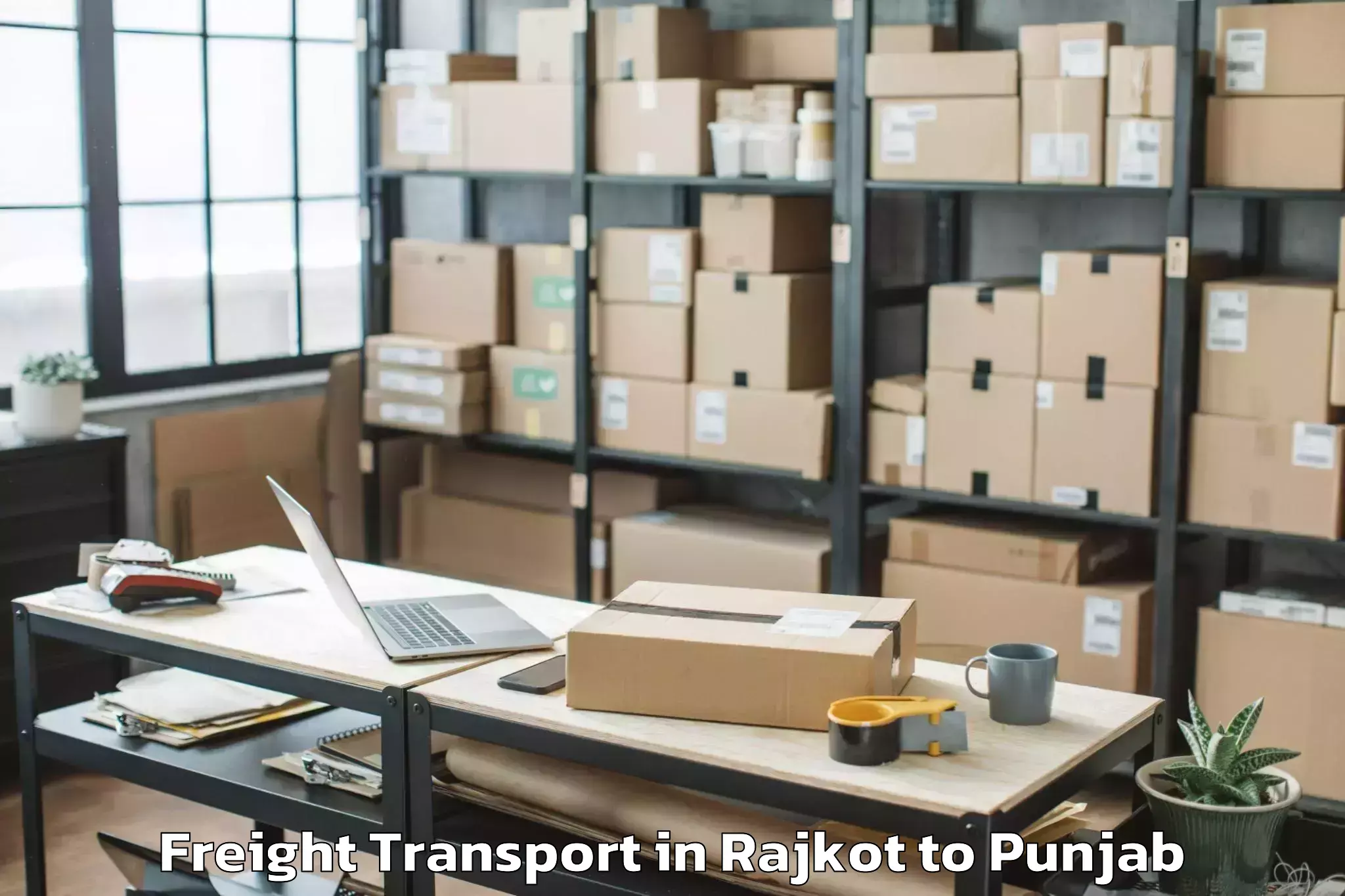 Book Rajkot to Chamkaur Sahib Freight Transport